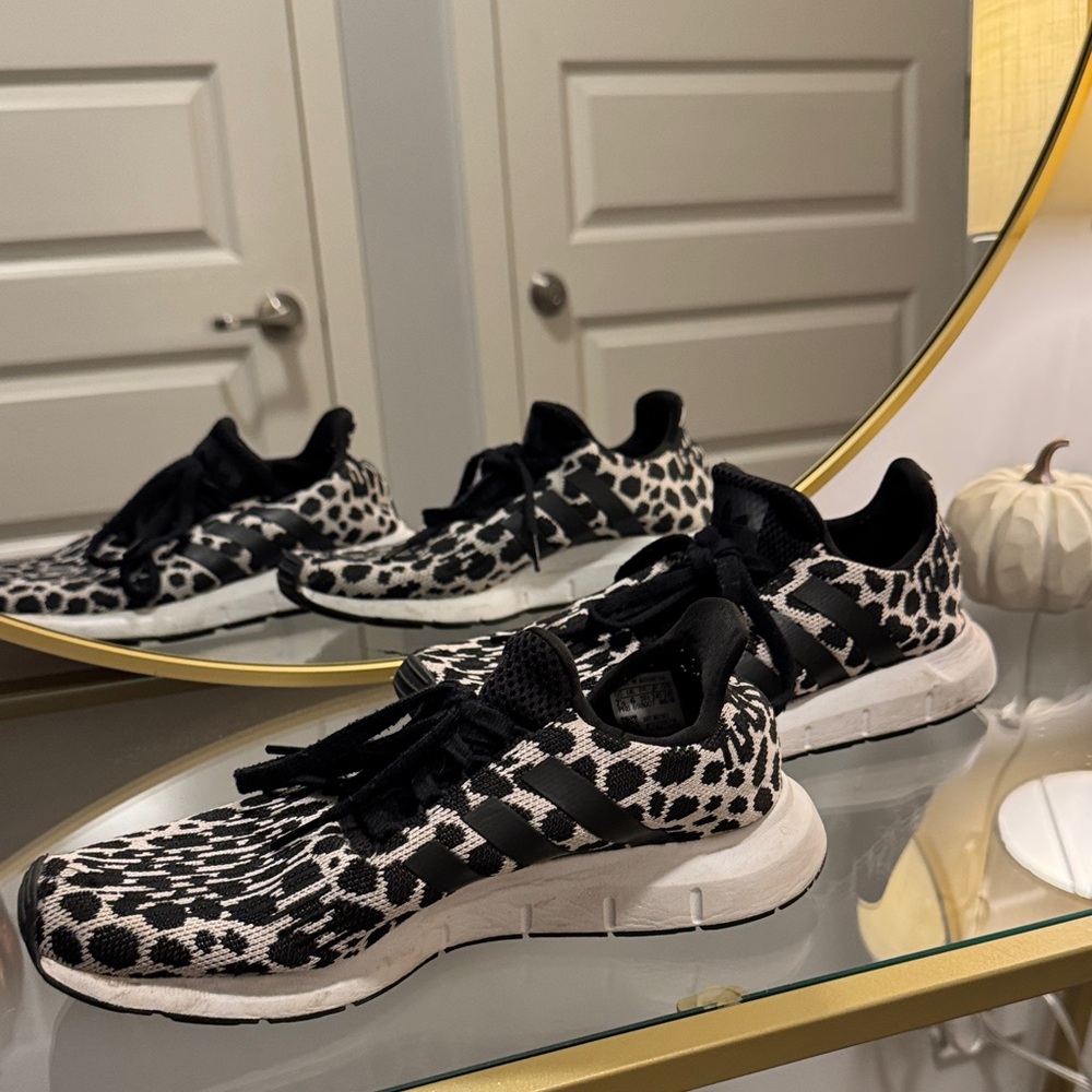 adidas Black and White Patterned Women's Sneakers